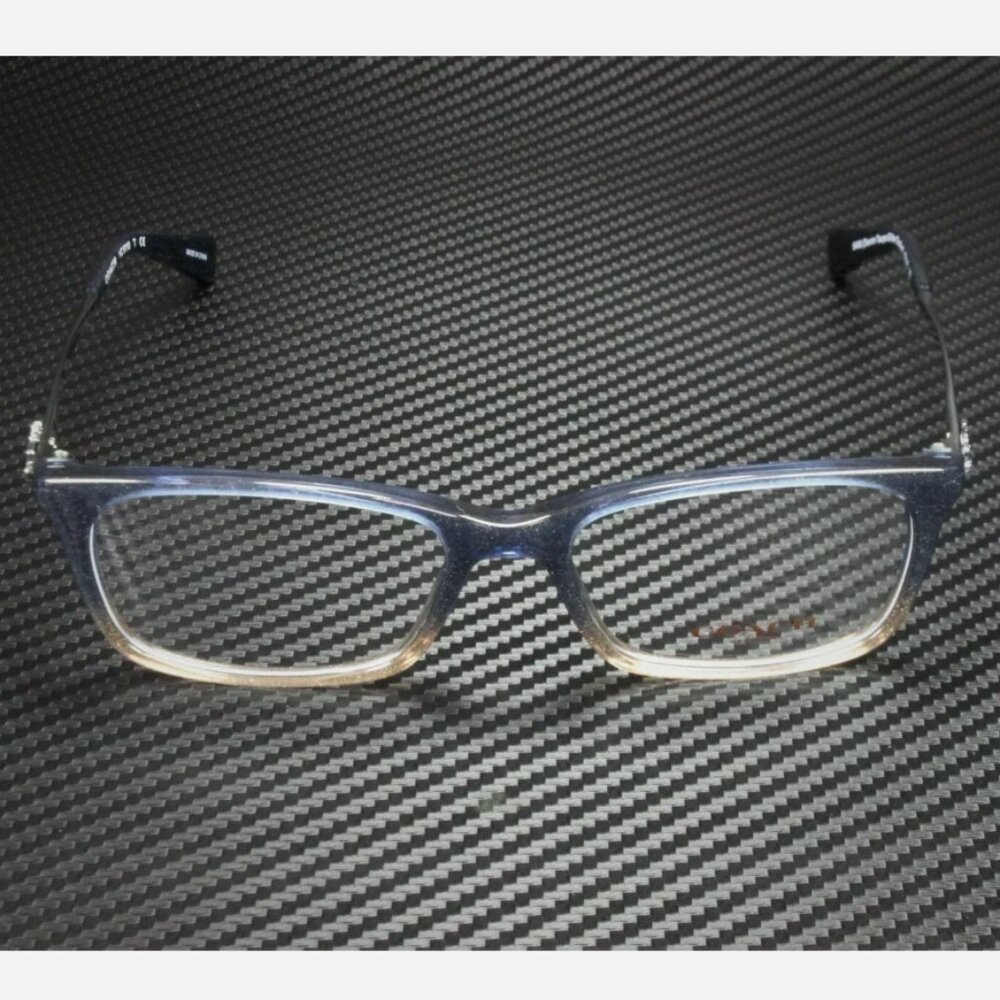 Coach Blue Glitter Rectangle Women's Eyeglasses - Picture 2 of 4